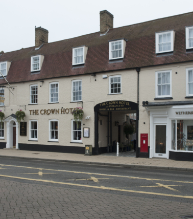 The Crown Hotel, Biggleswade external view from street